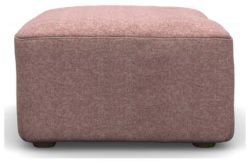 Heart of House Chloe Tweed Fabric Footstool - Pink